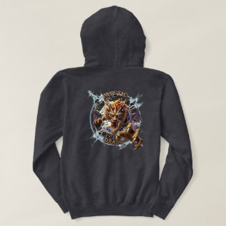 Veste À Capuche Fantaisie d'art du dragon d'eau mystique