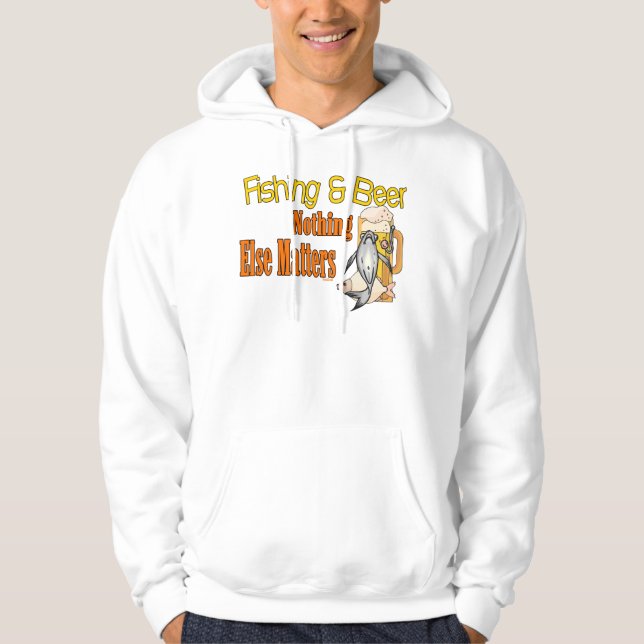 Veste À Capuche Fantaisie de pêche Chemise de pêche Humour de pêch (Devant)