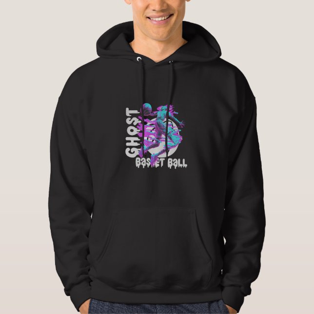 Veste À Capuche Fantôme jouant au basket-ball (Devant)
