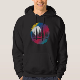 Veste À Capuche Faune extérieure Moonlight Forest Pleine lune Colo