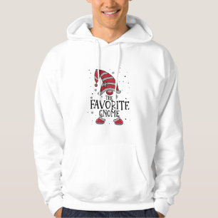 Veste À Capuche FAVORITE Gnome Buffalo Plaid Correspondance Noël 2