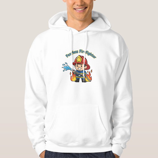 Veste À Capuche Fearless Firefighter – Everyday Hero Tee (Devant)