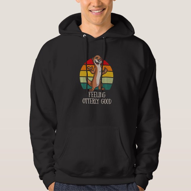 Veste À Capuche Feeling Otterly Good Otter  Positivity Sea Otter (Devant)