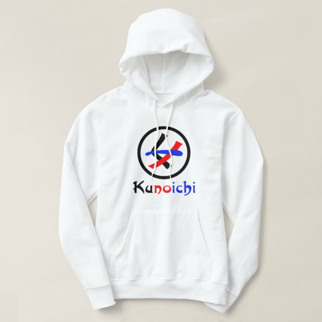 Veste À Capuche Femme Ninja Kunoichi く ノ 一 (Design devant)