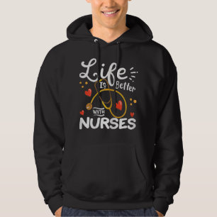 Veste À Capuche Femmes Étudiante en soins infirmiers Mère École de