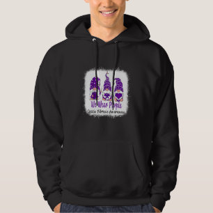 Veste À Capuche Femmes Nous Portons Violet Conscience de la fibros