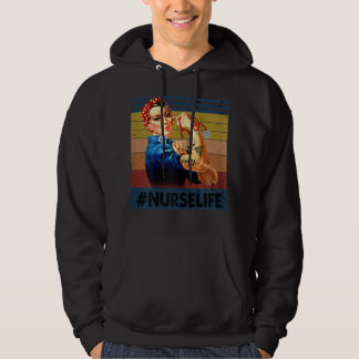 Veste À Capuche Femmes Rosie le Riveter Vintage Rétro Nurse Life 