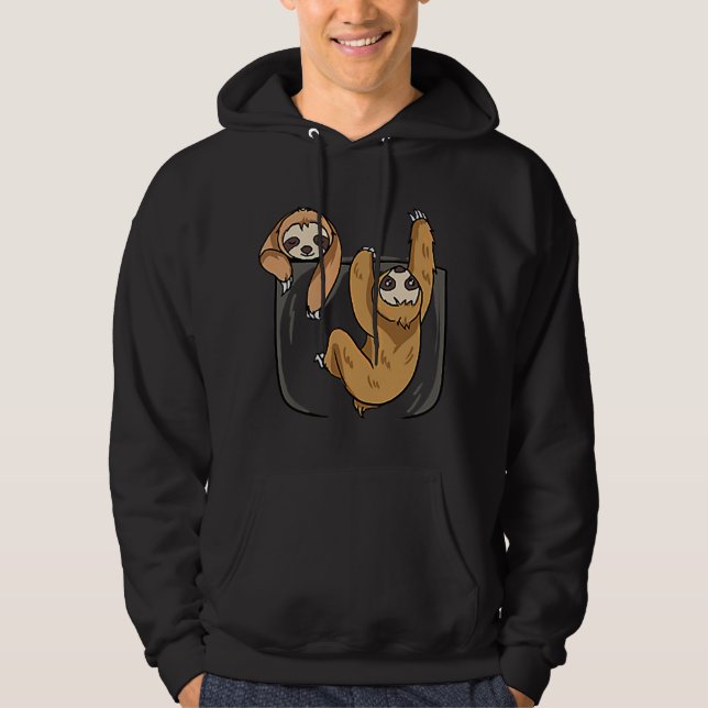 Veste À Capuche Fente En T-shirt Poche (Devant)