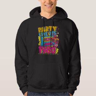 Veste À Capuche Fête comme ses années 1980 80s 90s Costume Retro V