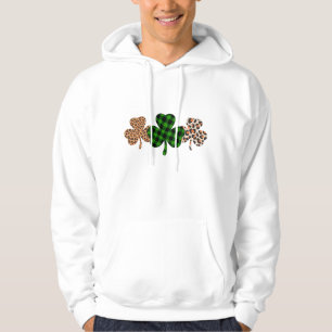 Veste À Capuche Fête de la Saint-Patrick Chanceux Irlandais Vert C