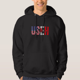 Veste À Capuche Fête du Canada Useh Canadien Us Canada Drapeau Feu