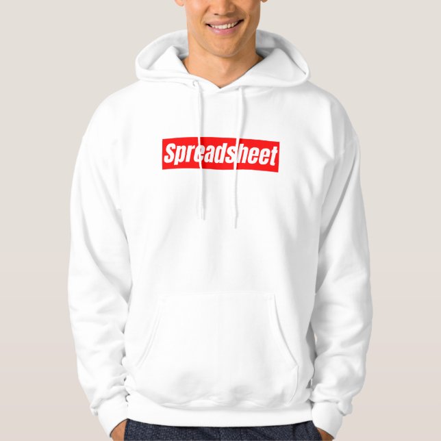 Veste À Capuche Feuille de calcul - Comptable drôle (Devant)