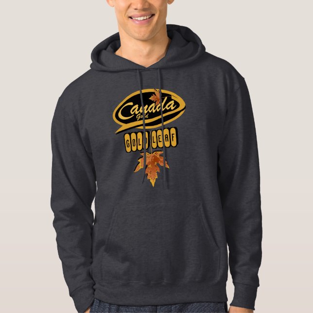 Veste À Capuche Feuille d'or Canada à double face (Devant)