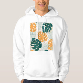 Veste À Capuche Feuilles tropicaux : Sceau Vintage de la Jungle