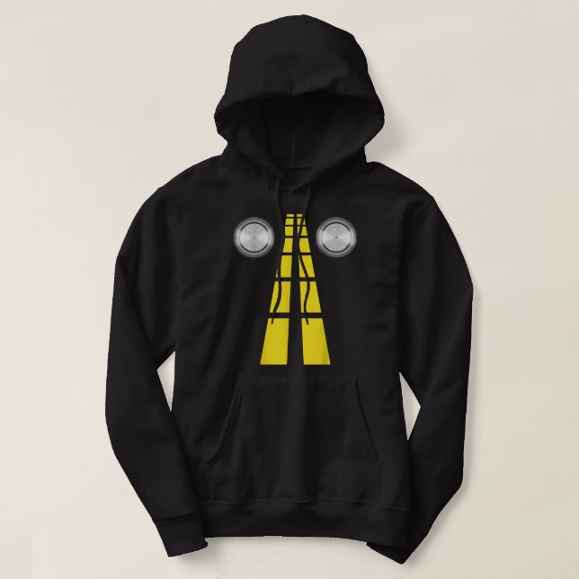 Veste À Capuche Feux de cerfs avec marquage routier Couples Costum (Design devant)