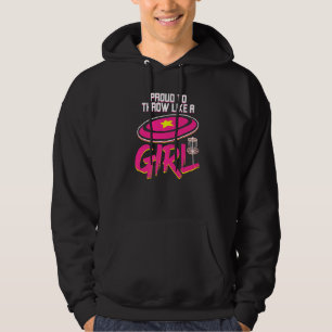 Veste À Capuche Fier De Jeter Comme Une Fille Frisbee Pour Disc Go
