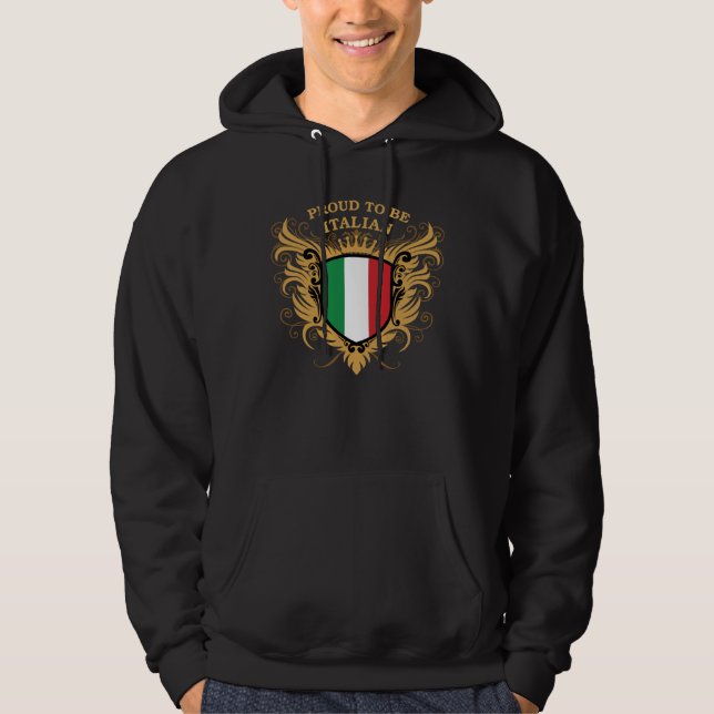 Veste À Capuche Fier d'être italien (Devant)