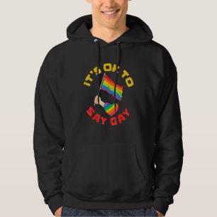 Veste À Capuche Fier Humain Lgbt Queer Égalité C'est Okay De Dire