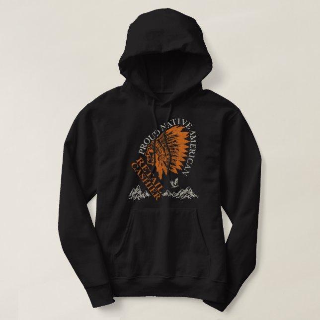 Veste À Capuche Fière banque de détail d'emplois amérindiens (Design devant)