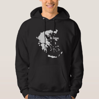 Veste À Capuche Fierté du pays d'origine Grèce Carte grecque du do
