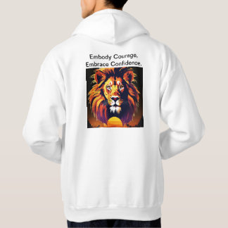 Veste À Capuche Fierté et puissance Lion Silhouette Tee