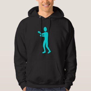 Veste À Capuche Figure de boîte - Cyan