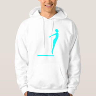 Veste À Capuche Figure de plongée - Cyan