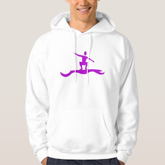 Veste À Capuche Figure de surf - violet (Devant)