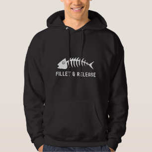 Veste À Capuche Filet Et Libérer Pêcheur Humour Amusants Mens Pêch