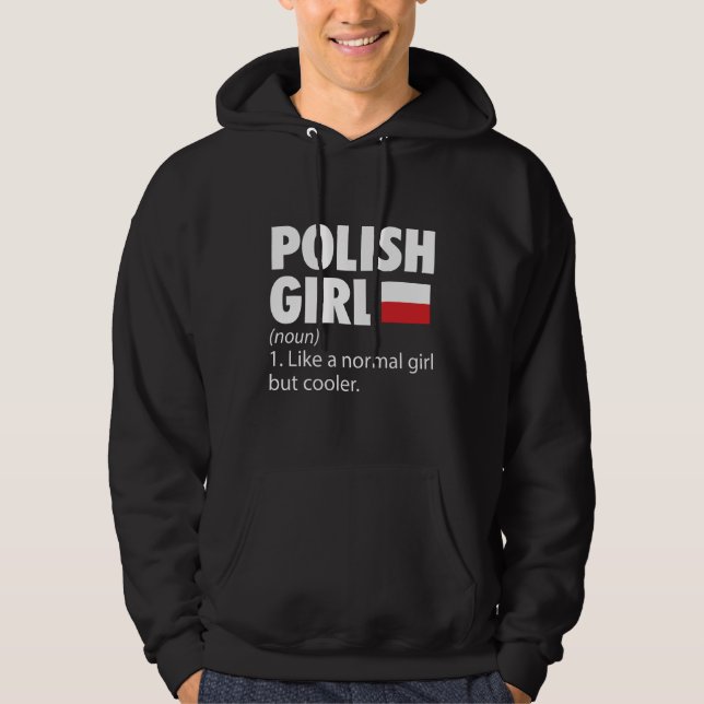 Veste À Capuche Filles polonaises| Pologne Vacances Cadeaux de voy (Devant)