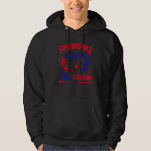 Veste À Capuche Fireworks Director I Run Vous Exécutez 4 juillet U