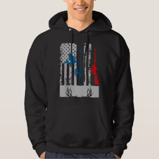 Veste À Capuche Fishing And Deer Hunting American Flag For Hunter 