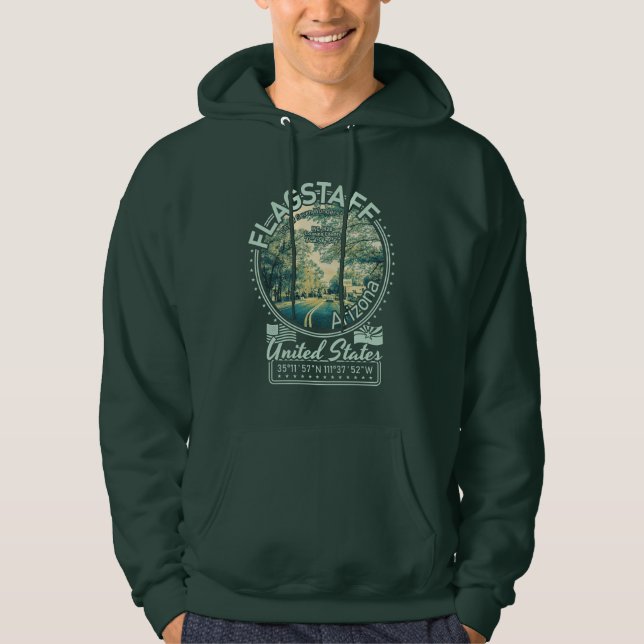 VESTE À CAPUCHE FLAGSTAFF - ETAT D'ARIZONA (Devant)