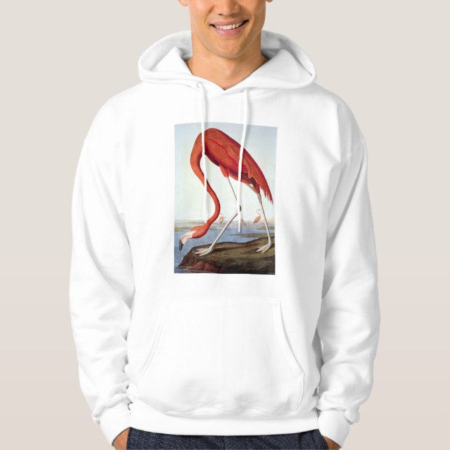Veste À Capuche Flamant rose américain (Devant)
