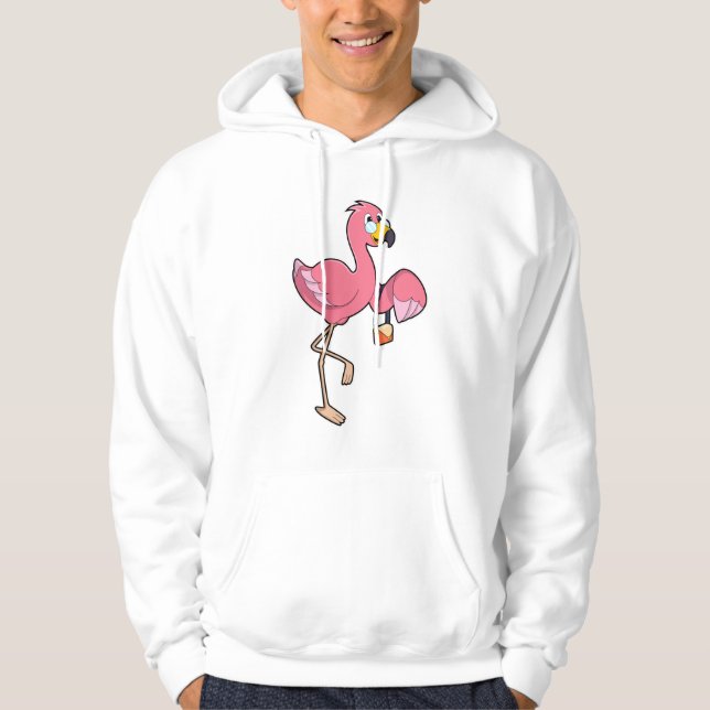 Veste À Capuche Flamant rose avec purge (Devant)
