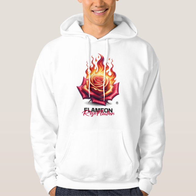 Veste À Capuche FLAMEON®Bold Flame Graphic Hoodie Urban Streetwear (Devant)