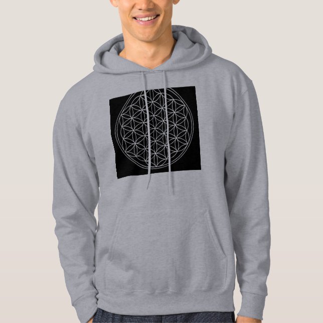 Veste À Capuche fleur de la vie (Devant)