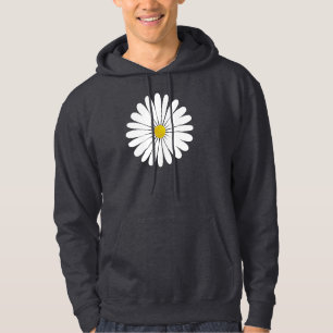 Veste À Capuche Fleur marguerite, Fleur Blanche, Faiseuse Blanche,