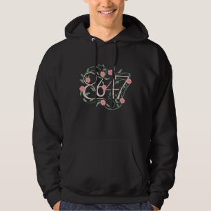 Veste À Capuche Fleur Subtil Anti Trump 8647 86 47 Boho