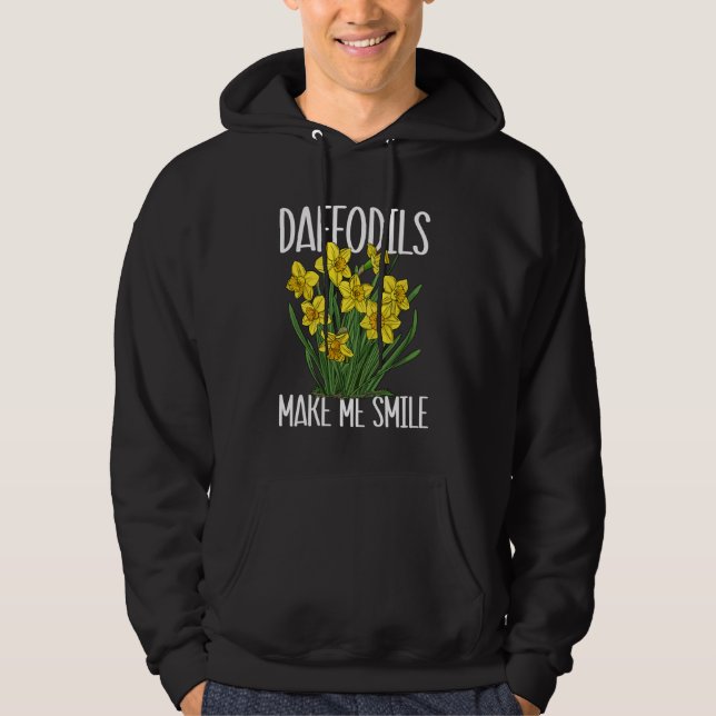 Veste À Capuche Fleuriste me faire sourire Daffodique (Devant)