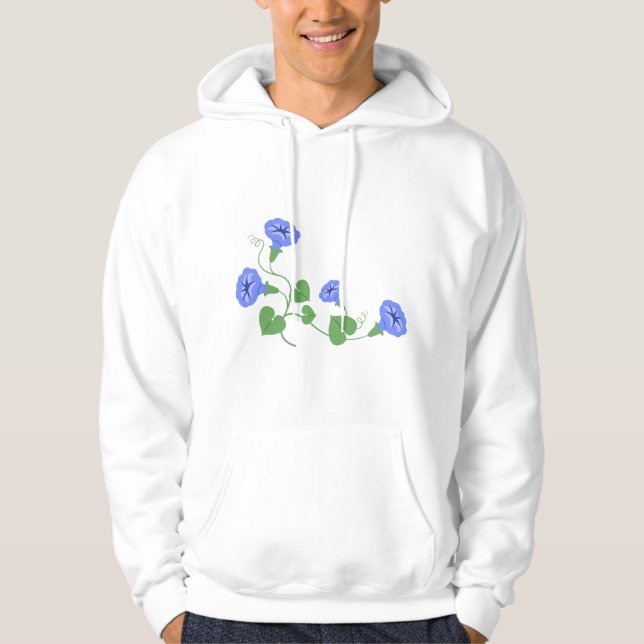 Veste À Capuche Fleurs de gloire du matin (Devant)