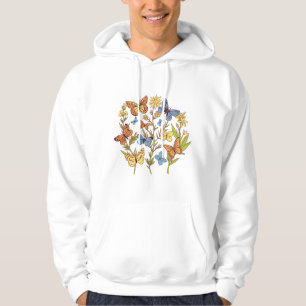 Veste À Capuche Fleurs et papillons