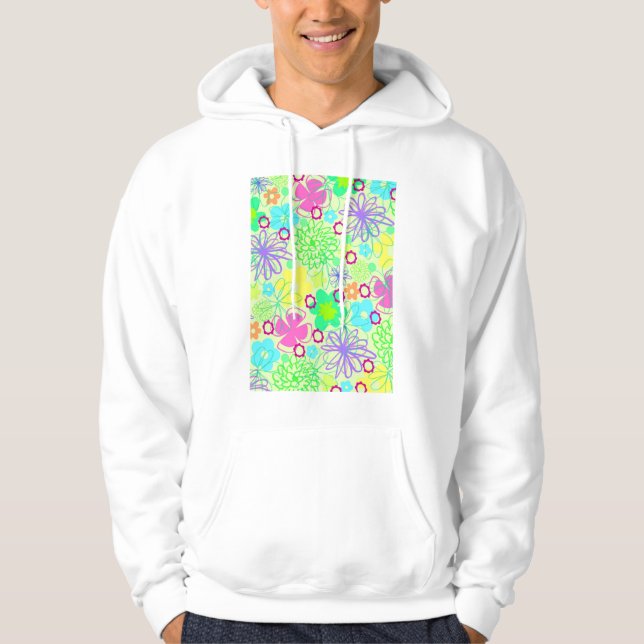 Veste À Capuche Fleurs graphiques (Devant)