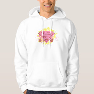 Veste À Capuche Fleurs roses de Supergirl