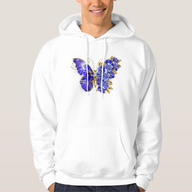 Veste À Capuche Flower Sapphire Butterfly (Devant)