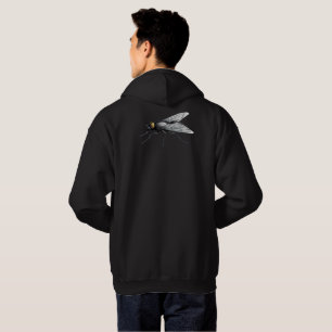 Veste À Capuche Fly Buddy hommes capuche noire sweatshirt dos