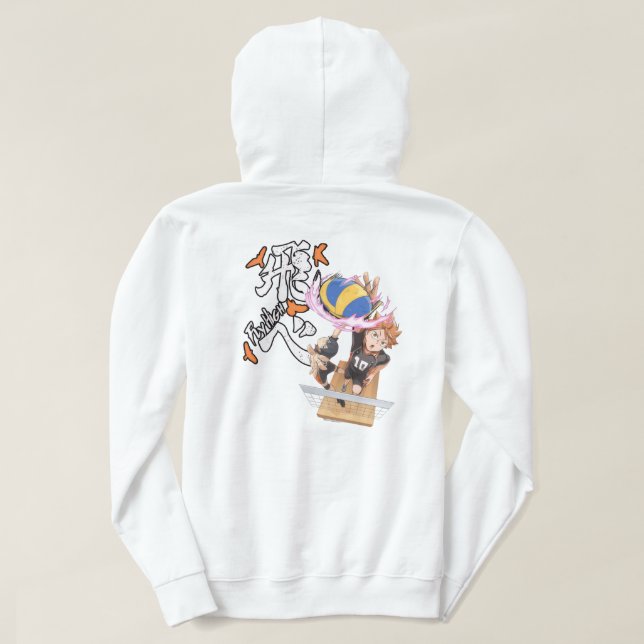 Veste À Capuche 🏐Fly High Volleyball Tee & Hoodie – Crow Spirit🏐 (Design dos)