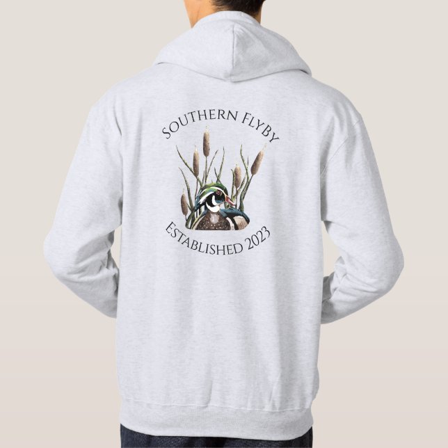 Veste À Capuche FlyBy Bois Canard avec Cattails (Dos)