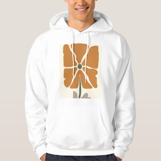 Veste À Capuche Fond d'écran floral (Devant)