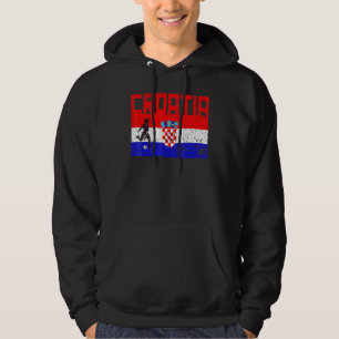 Veste À Capuche Football Croatie Fan Jersey Drapeau de football Za